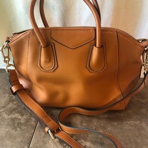 Cuore & Pelle Tan Leather Shoulderbag Pre-owned